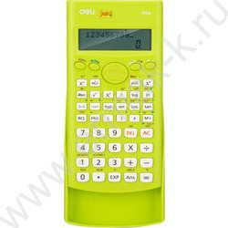 Калькулятор Deli E1710A/GRN д/научных расчётов /240функций/ двустрочный /зеленый, 10+2 разряд | Фото 1