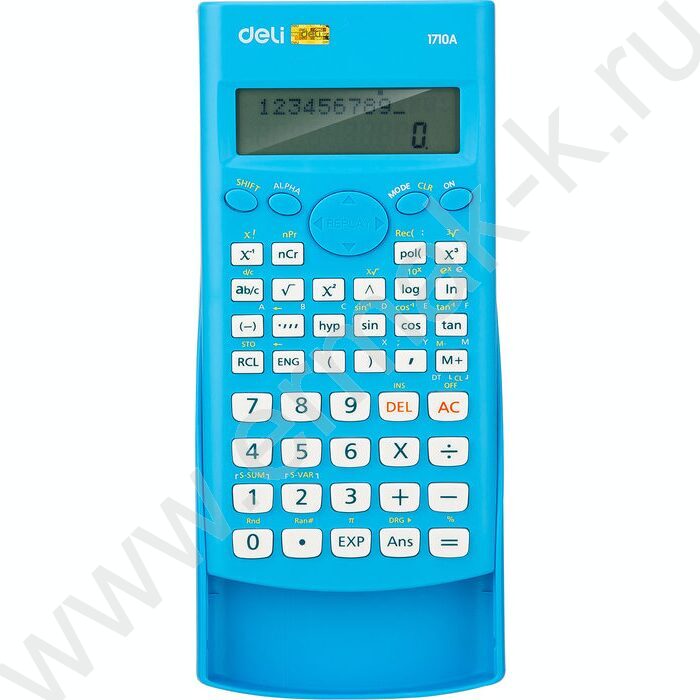 Калькулятор Deli E1710A/BLU д/научных расчётов /240функций/ двустрочный /синий, 10+2 разряд | Фото 1