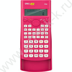Калькулятор Deli E1710A/RED д/научных расчётов /240функций/ двустрочный /красный, 10+2 разряд | Фото 1