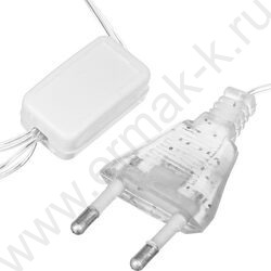 Эл./гирлянда LED  300 ламп Вьюн, 14м /белый, мерцание, прозрачный провод, 220В | Фото 3