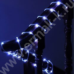 Эл./гирлянда LED  50 ламп, 5м /белый, постоянное свечение, прозрачный провод, 220В, 50Г | Фото 2