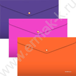 Папка-конверт на кнопке А4 Soft Caribbean Sunset /ассорти | Фото 1