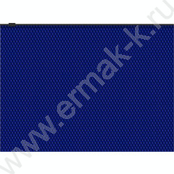 Папка-конверт на молнии А4 Zip "Diamond Total Blue" /синий | Фото 1