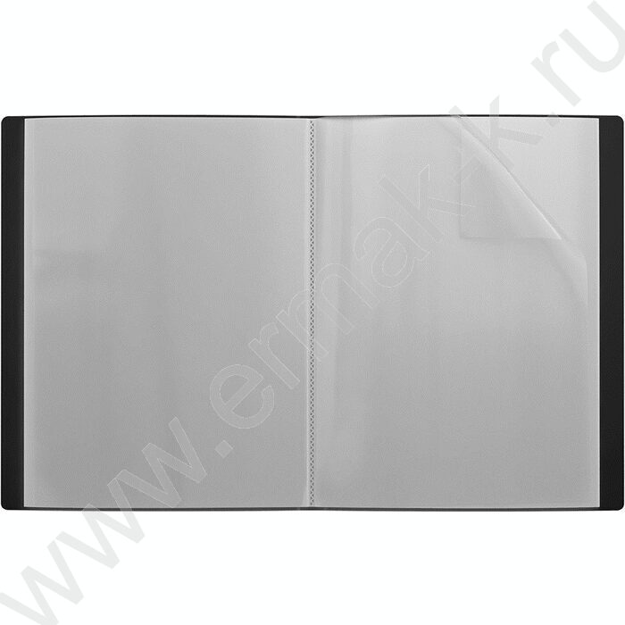 Папка  40 файлов Diamond Total Black /карман на корешке /черная | Фото 2