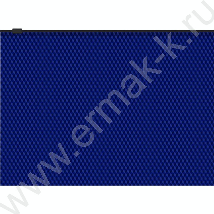 Папка-конверт на молнии B5 Zip "Diamond Total Blue" /синяя, полупрозрачная | Фото 1