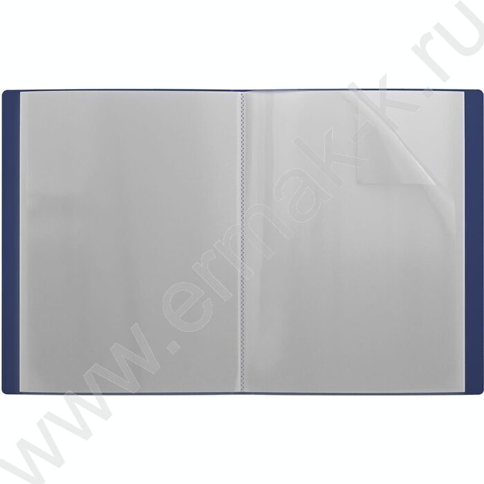 Папка  40 файлов Diamond Total Blue /карман на корешке /синяя | Фото 2