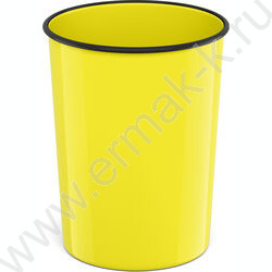 Корзина д/бумаг 13,5л литая "Neon Solid" /желтая | Фото 1