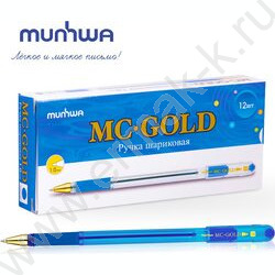 Ручка шар синяя 1,0мм на масл.основе "MC Gold" /рез.держатель | Фото 5