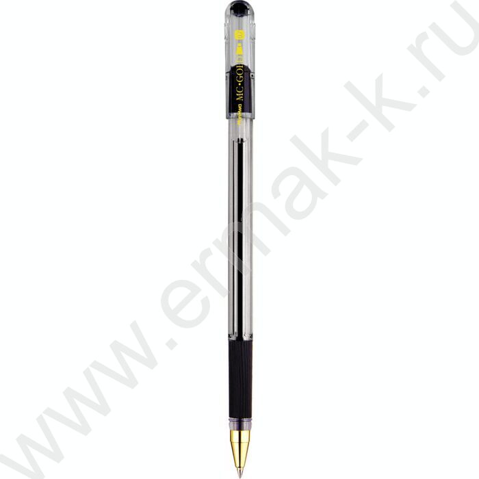 Ручка шар черная 0,7мм на масл.основе "MC Gold" /рез.держатель | Фото 1