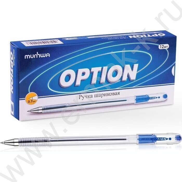 Ручка шар синяя 0,7мм на масл.основе "Option" | Фото 2