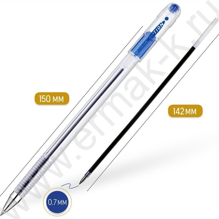 Ручка шар синяя 0,7мм на масл.основе "Option" | Фото 4