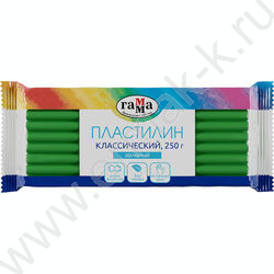 Пластилин 250г "Классический" зеленый | Фото 1