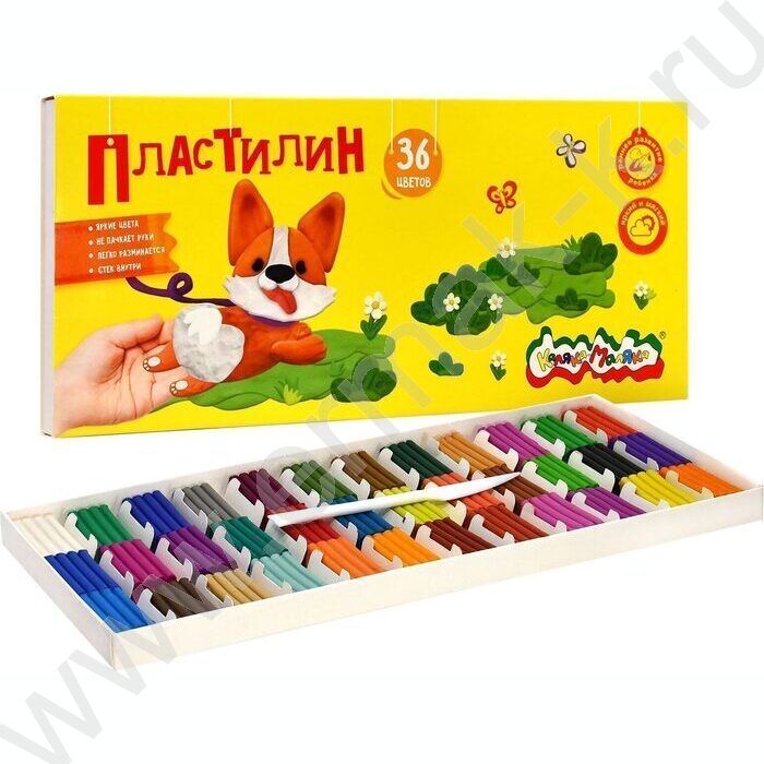Пластилин  36цв 540г Каляка-Маляка | Фото 3