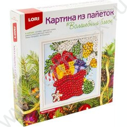 Набор д/творчества Картина из пайеток "Мешок подарков" | Фото 1