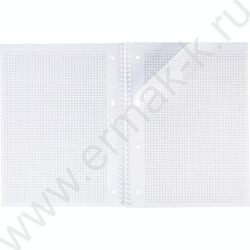 Тетрадь  80л А4 клетка/спираль/многоуров.перфорация/пл.обл. "NEWtone PASTEL Лаванда" | Фото 3