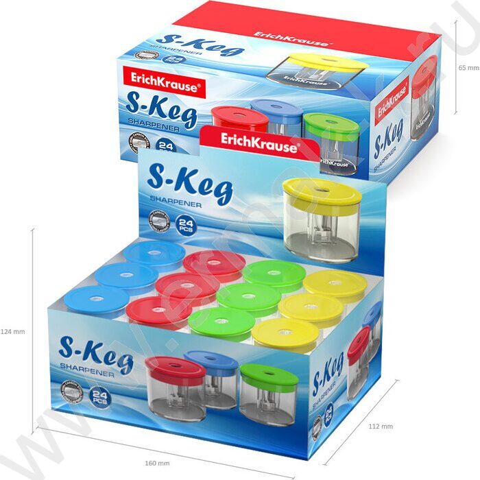 Точилка 1отв. пластик S-Keg /с контейнером /ассорти | Фото 5