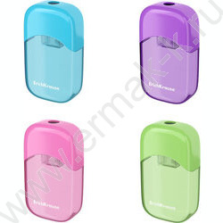 Точилка 1отв. пластик S-Sharp /с контейнером /ассорти | Фото 1