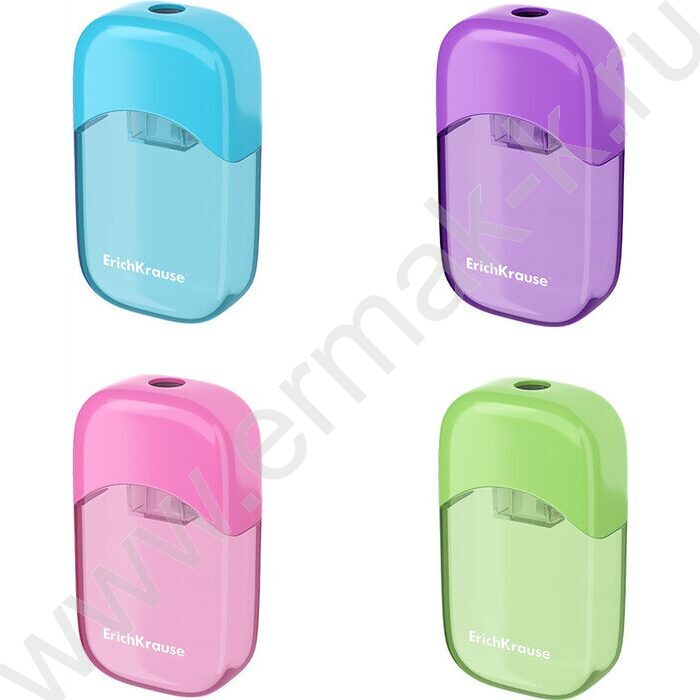 Точилка 1отв. пластик S-Sharp /с контейнером /ассорти | Фото 1