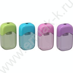 Точилка 1отв. пластик S-Sharp /с контейнером /ассорти | Фото 2