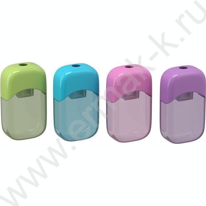 Точилка 1отв. пластик S-Sharp /с контейнером /ассорти | Фото 2