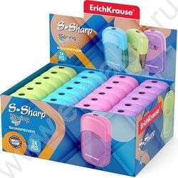 Точилка 1отв. пластик S-Sharp /с контейнером /ассорти | Фото 3