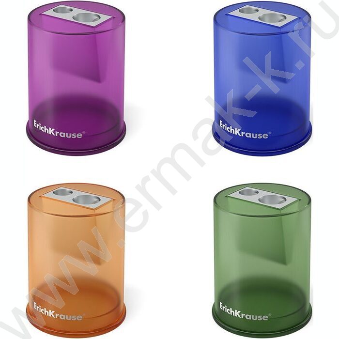 Точилка 2отв. метал/с контейнером/ Ferro Container Plus ассорти | Фото 1