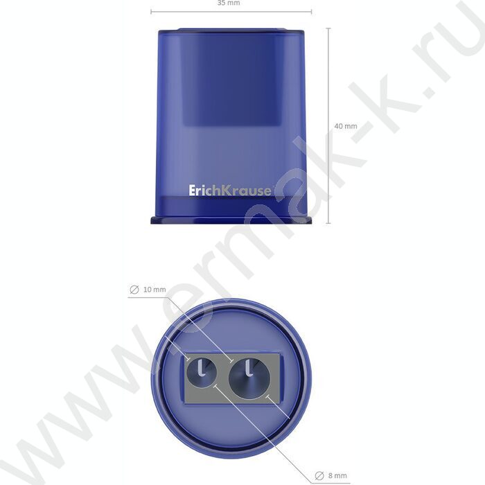 Точилка 2отв. метал/с контейнером/ Ferro Container Plus ассорти | Фото 4