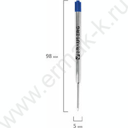 Стержень шар  98мм синий, 0,5мм  /тип Parker /блистер | Фото 3