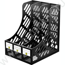 Лоток вертикальный разборный  /чёрный/ 3отд. | Фото 1