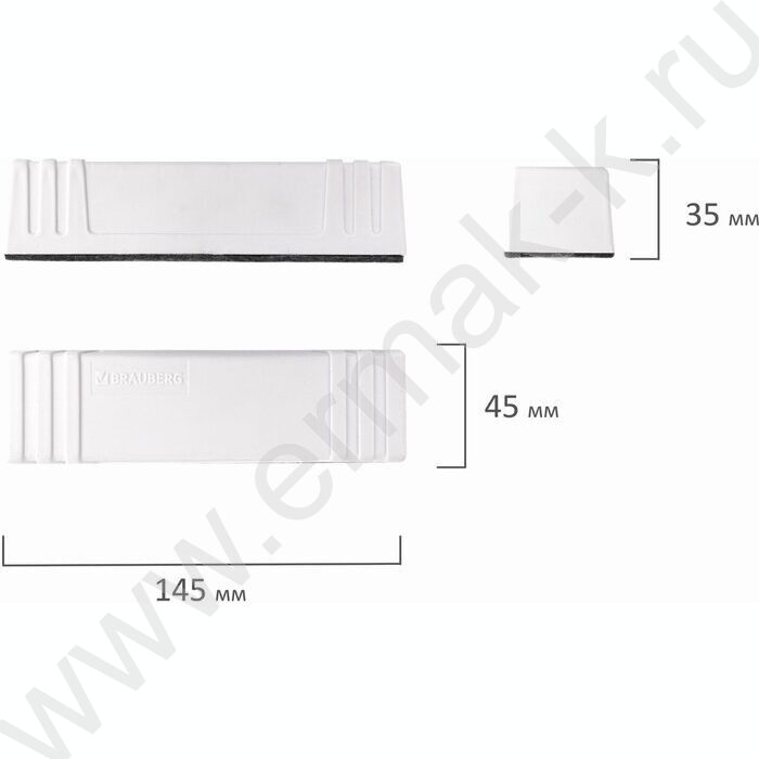 Стирательная губка д/офисной доски 15*145мм на магните "Standard" | Фото 6