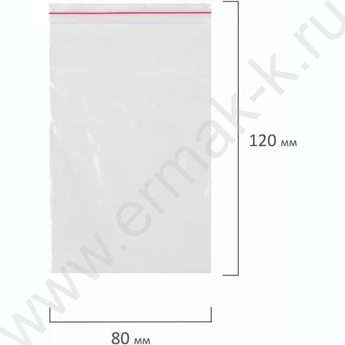 Пакеты с замком  8*12 35мкм 100шт/уп (Zip Lock) | Фото 6