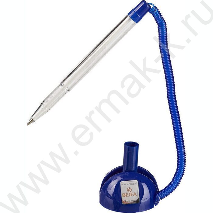 Ручка шар Beifa Stoppen на липучке синяя подставка | Фото 2
