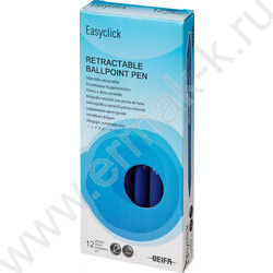 Ручка шар авт Beifa 0,7мм синяя 3х гран.корпус | Фото 4