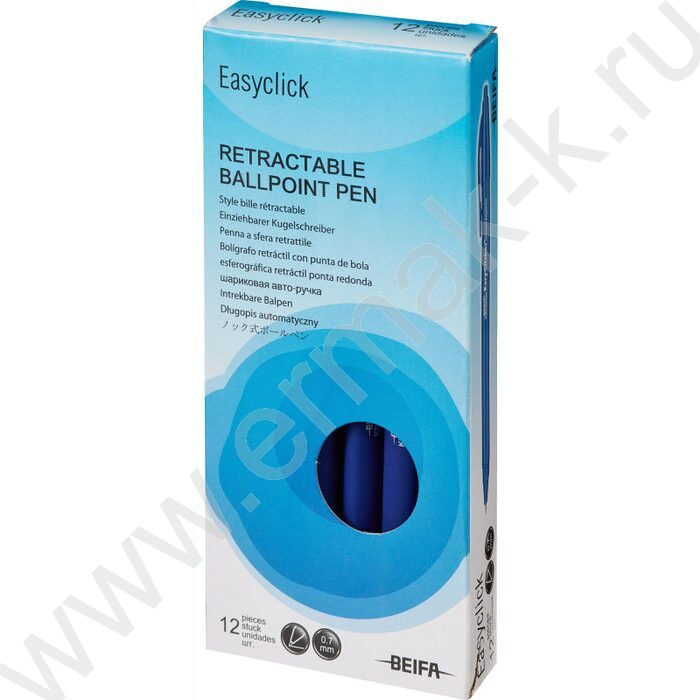 Ручка шар авт Beifa 0,7мм синяя 3х гран.корпус | Фото 4