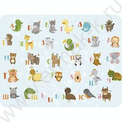 Накладка на стол 430*320мм Алфавит | Фото 1