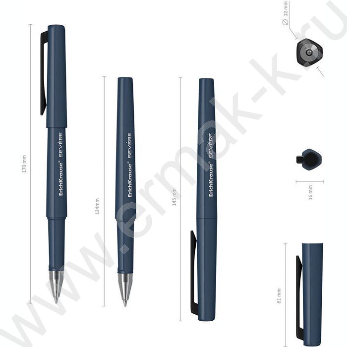 Ручка шар Severe Stick Classic 0.7, синяя /корпус - ассорти | Фото 3