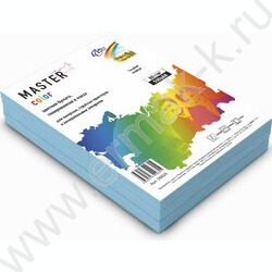 Бумага А4  80г/мкв 500л "Master Color" голубой медиум | Фото 1