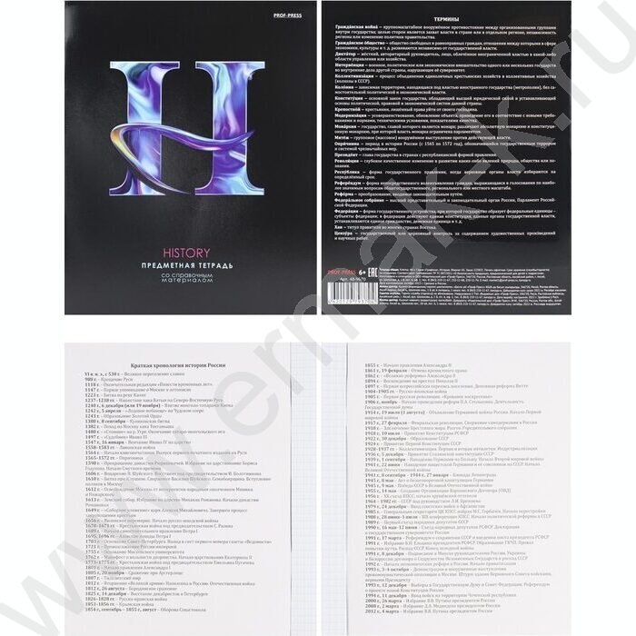 Тетрадь предметная 48л Набор 12шт "Графема" /твин-лак/ | Фото 5
