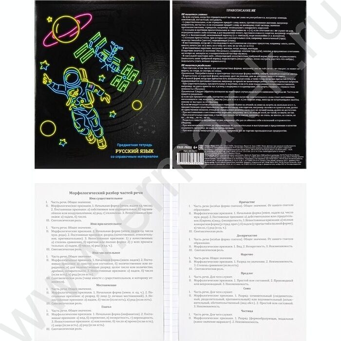 Тетрадь предметная 48л Набор 12шт "Neon" /твин-лак,неон/ | Фото 3