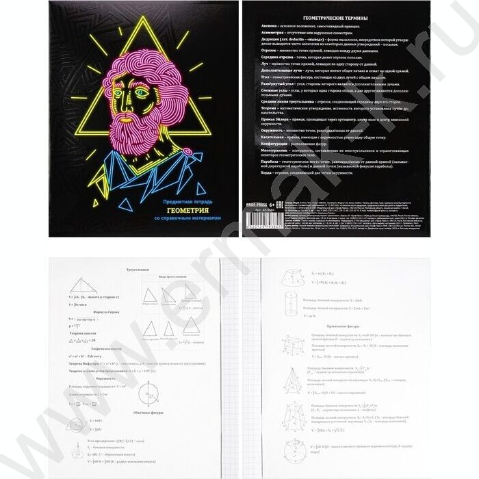 Тетрадь предметная 48л Набор 12шт "Neon" /твин-лак,неон/ | Фото 5