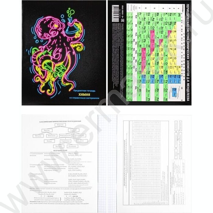 Тетрадь предметная 48л Набор 12шт "Neon" /твин-лак,неон/ | Фото 7