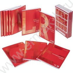 Тетрадь предметная 48л Набор 10шт "Золото на красном" /мат.ламин. 3D фольга/ | Фото 1