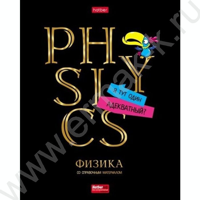 Тетрадь предметная 46л "Дерзкая" Физика /мат.ламин. 3D фольга 3D лак/ | Фото 1