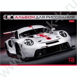 Альбом д/рисования 12л "Спортивные авто" ассорти | Фото 2