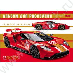 Альбом д/рисования 12л "Спортивные авто" ассорти | Фото 3