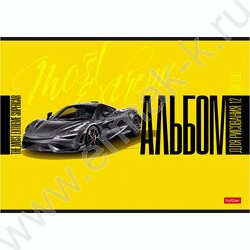 Альбом д/рисования 12л "Спортивные авто" ассорти | Фото 5