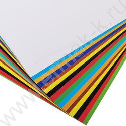 Картон цв+бум.цв мелов. А4 18л 8цв+8цв+2белых "Космическое приключение" | Фото 3