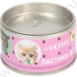 Ластик цветной "Need More Cats" /набор 6шт/ 2 котёнка и 4 рыбки /жестян. баночка | Фото 2