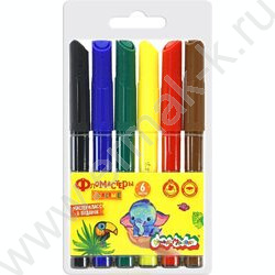 Фломастеры   6цв Каляка-Маляка /толстые/ | Фото 1