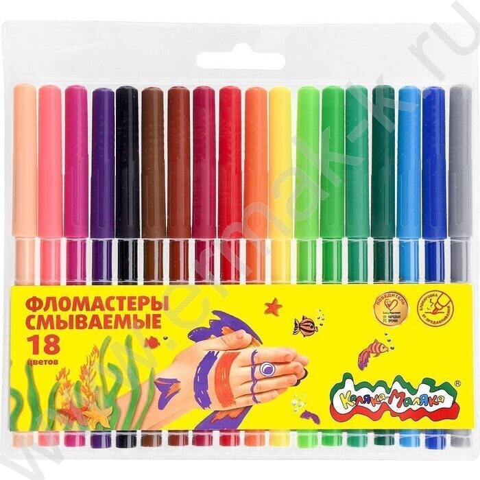 Фломастеры  18цв Каляка-Маляка /блистер | Фото 1